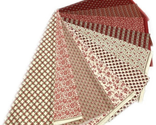 オリジナル　生地G 縫い付けタイプ modaカットクロス10枚セット French General「かわいい小さな柄の