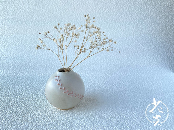 陶器の小さな一輪挿し(ピンク) iku17 一輪挿し・花瓶・花器 花炎窯