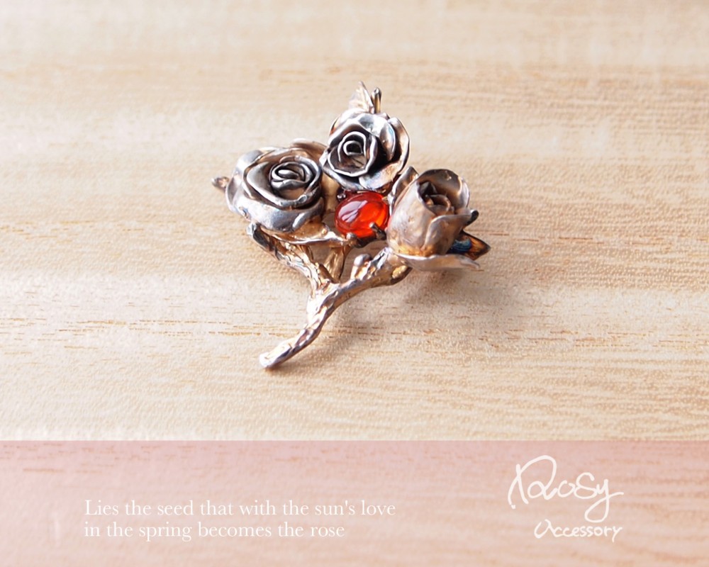 【限定特価】ヴィンテージブローチ　ブラックオニキス　メキシコシルバー