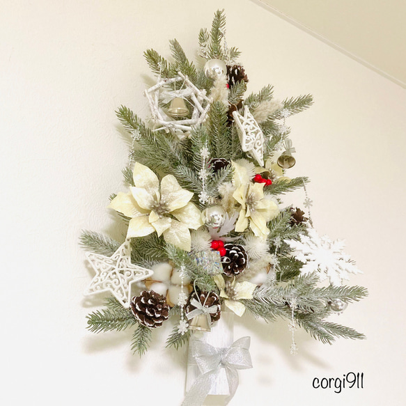 クリスマス ハンギングツリー② 55cm×40cm ※光触媒加工※ 2枚目の画像