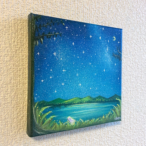 原画 アクリル画 水辺の蝶々 絵画 Chen 通販 12442190｜Creema