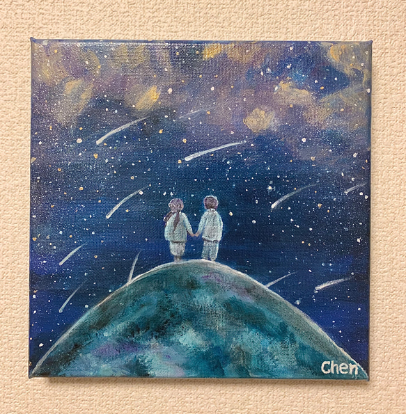 カメレオン　アクリル画　原画 昭和とカメレオン – FROM ARTIST