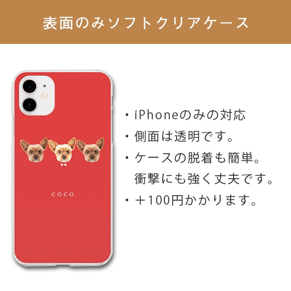 顔3連単 犬 猫 ペット うちの子  スマホケース iPhone Android 5枚目の画像