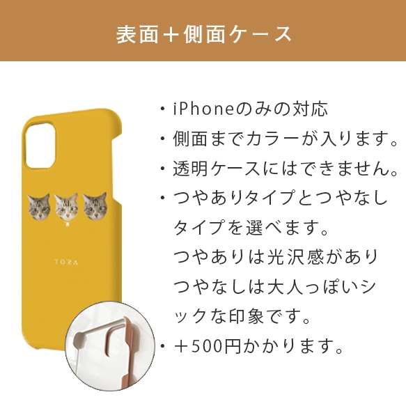 顔3連単 犬 猫 ペット うちの子  スマホケース iPhone Android 6枚目の画像