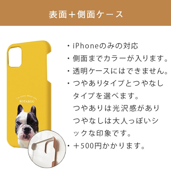 顔アップ 犬 猫 ペット うちの子  スマホケース iPhone Android 6枚目の画像