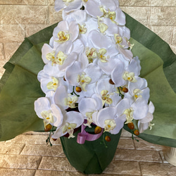光触媒　人工観葉植物　ウォールグリーン　フェイクグリーン　造花　インテリア　胡蝶蘭6133 2枚目の画像