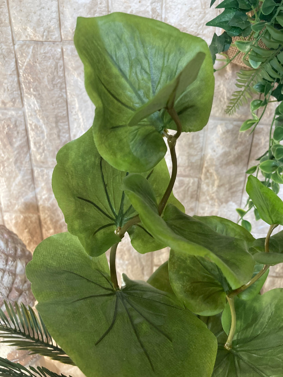 光触媒　人工観葉植物　ウォールグリーン  造花　インテリア　シーグレープ6340 4枚目の画像