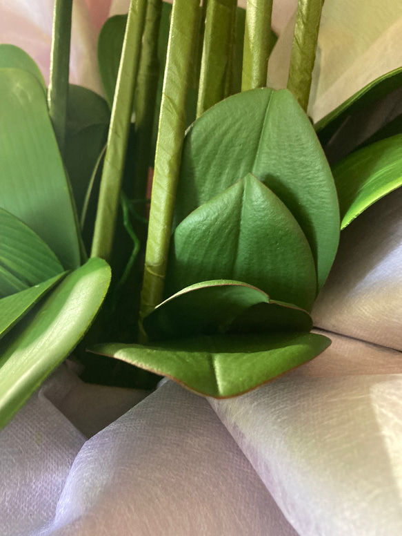 光触媒　人工観葉植物　ウォールグリーン　フェイクグリーン　造花　アレンジ　胡蝶蘭8558 6枚目の画像