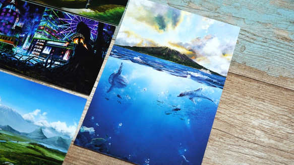 イラストカード4種セット『幻想風景イラスト』 2枚目の画像