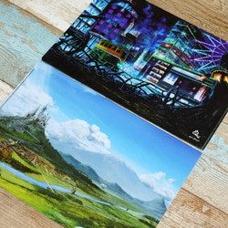 両面A4クリアファイル1枚『幻想風景イラスト』 その他雑貨 有馬憲吾