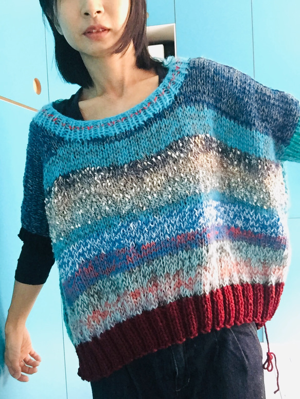 手編みセーター 1277 6枚目の画像