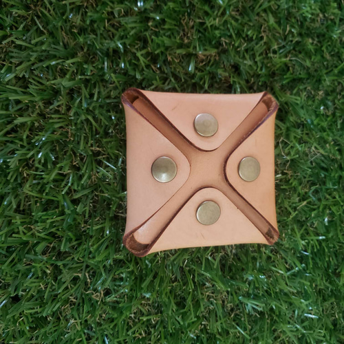 お子様の絵がコインケースに！】世界に一つのオリジナル レザーコイン  