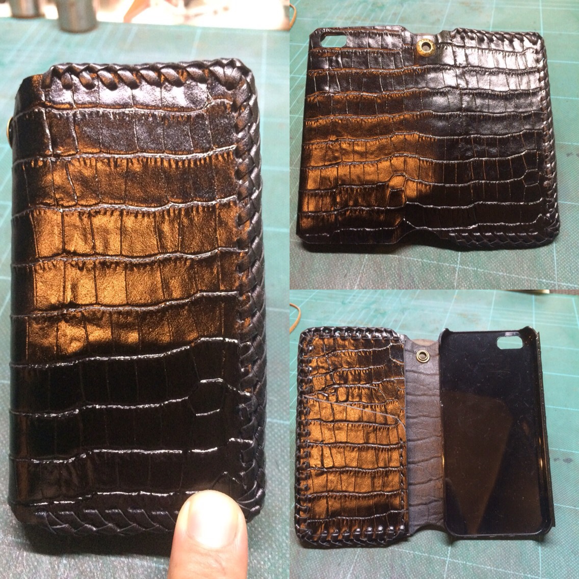 iPhone5sレザーカバー