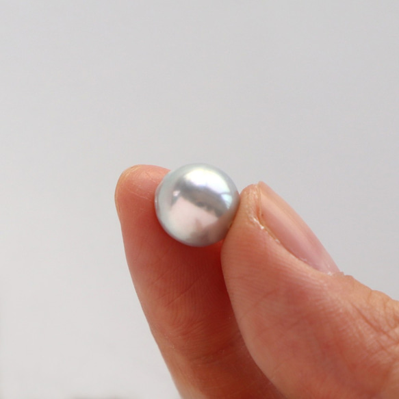 あこや真珠無調色　1粒　バロックパール 8.0~9.0mm  204 3枚目の画像