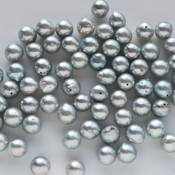 あこや真珠無調色　1粒　バロックパール 8.0~9.0mm  204 6枚目の画像