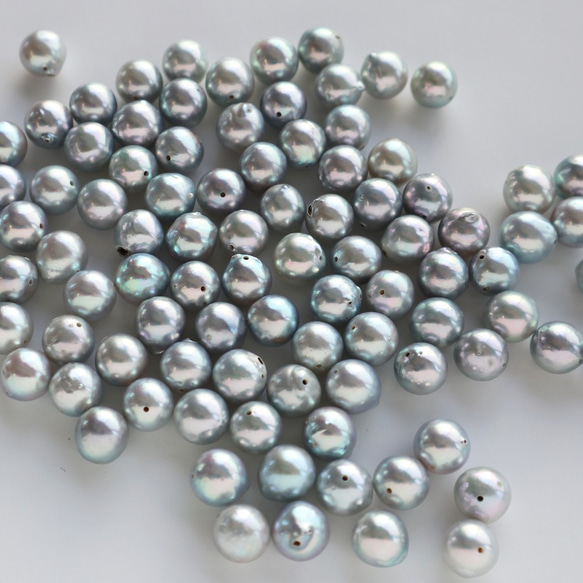 あこや真珠無調色　1粒　バロックパール 8.0~9.0mm  204 8枚目の画像