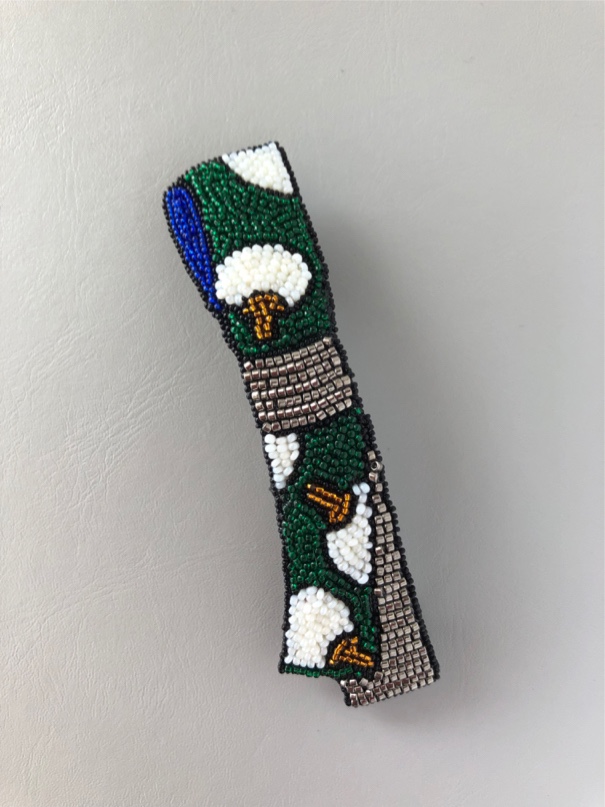 エンリボン(うちわ)ブローチ