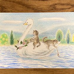 絵画 （Pegasus loves the moon）開運 額付 ペガサス 絵画 Love