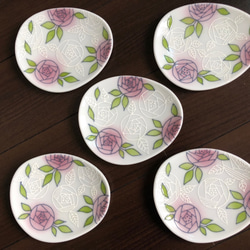 ひまわり様分白いお皿5枚組✖︎2種類 4枚目の画像