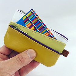 エスカレーターワレット(受注生産商品) 〜 コンパクトに手のひらに収まるレザーワレット 〜 1枚目の画像