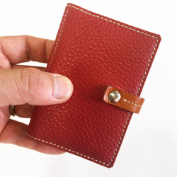 可愛らしいトラディショナルなフォルムのレザーカードケース(ご注文承ります) 3枚目の画像