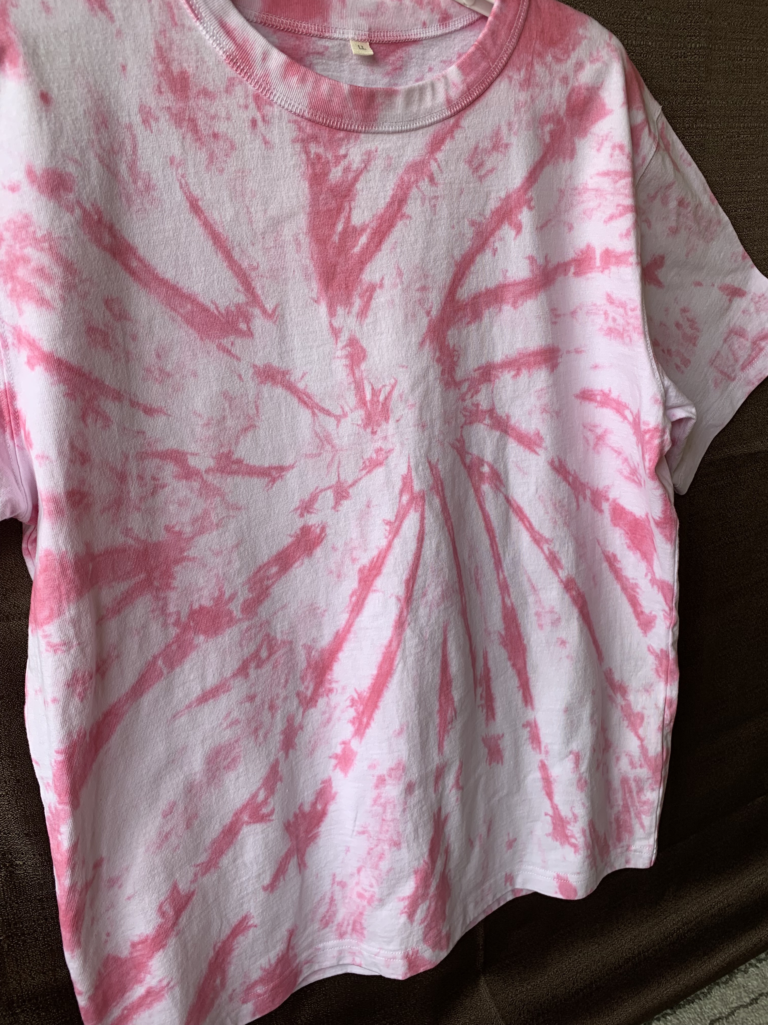 pink タイダイ染めTシャツ ピンク SADS skull