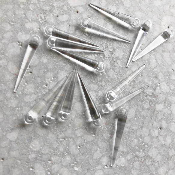 ピース 22mmx14 Inport アクリル スパイクビーズ クリア ビーズ ＆neige 通販