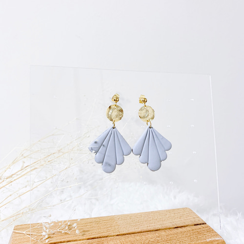 No.1253 ポリマークレイ④ ピアス ポリマークレイイヤリング002n | Hübsch u. Glück