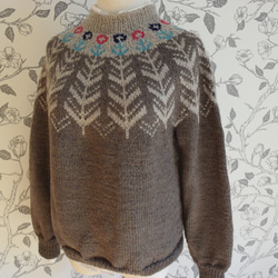 木立柄のセーター　 4枚目の画像