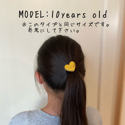 【旧品セール】ヘアゴム●平面タイプ●スケボーリメイク●ハート，ヘキサ，星，ダイヤ，楕円，丸 5枚目の画像