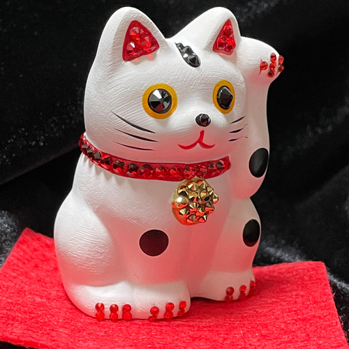 招き猫 正規スワロフスキー デコレーション 置物 縁起物 招き猫 正規スワロフスキー デコレーション 置物 縁起物