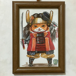 ゴシック猫シリーズ アクリル絵の具画原画 イラスト 渡辺カヨ 通販