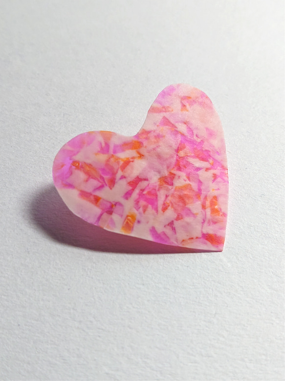 Pin brooch♡Pink Heart 2枚目の画像