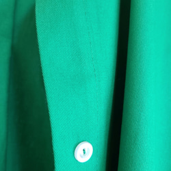 秋新色グリーンカラーのロングシャツ 6枚目の画像