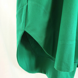 秋新色グリーンカラーのロングシャツ 8枚目の画像