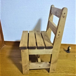 子供椅子　キッズチェア　シンプル　木製　 2枚目の画像