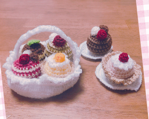ケーキ屋さんの編みぐるみセット②＊ あみぐるみ mocomoco 通販