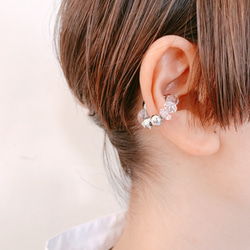 Metal clear ear cuff(silver) 2枚目の画像