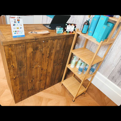 サイド網付アイアンラック［C］ワイド シェルフ アイアン家具 洋服棚