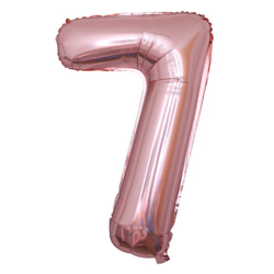 ゴールド　ナンバーバルーン　数字バルーン　誕生日　ゴム風船　ピンク 9枚目の画像