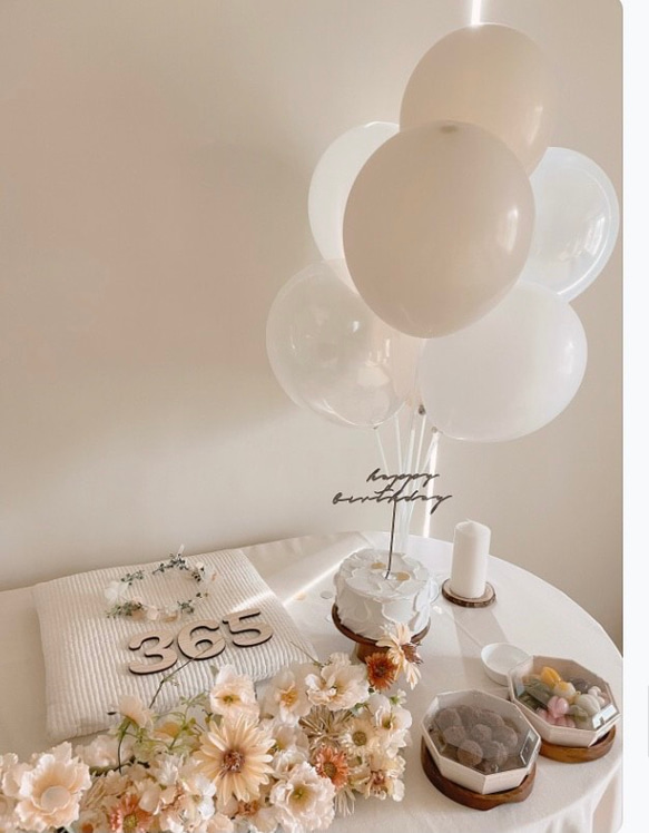 12新品飾り付け 結婚式バルーンセット　バースデー　パーティー　ミルクティー誕生日　風船 5枚目の画像