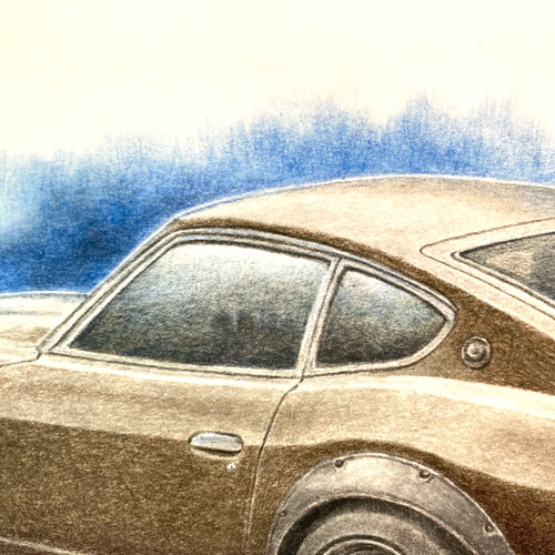高評価の贈り物 車の絵を飾りたい人にオススメ！『プロの色鉛筆