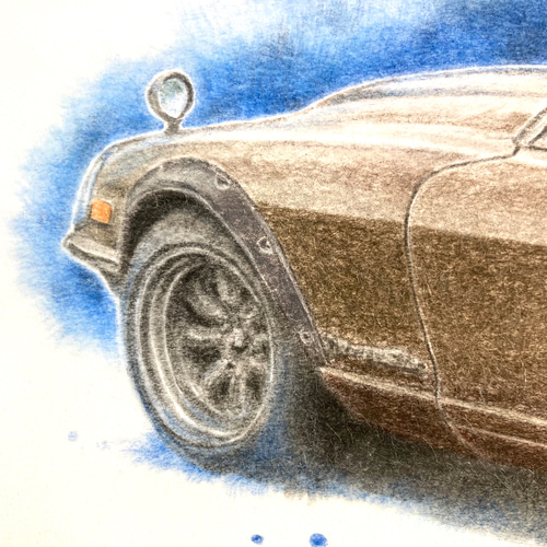 高評価の贈り物 車の絵を飾りたい人にオススメ！『プロの色鉛筆