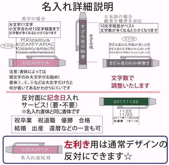 【名入れ】ジェットストリーム　4＆1　ネイビー0.5ｍｍ　名入れ　多機能ボールペン　　プレゼントに　自分用に 4枚目の画像