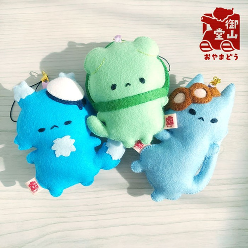 りくおマスコット 陸海空ねこぷくぷくフェルトマスコット りくお