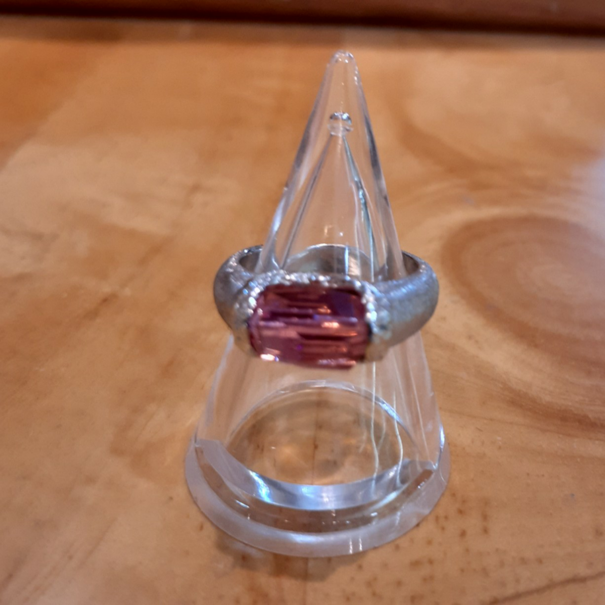 ヴィンテージスワロフスキーシルバーリング