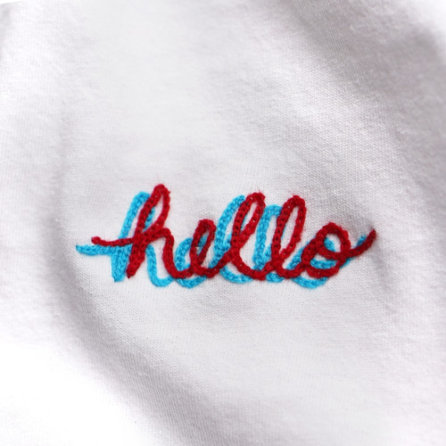 60s vintage sweat フロント刺繍　チェーンステッチ 60s vintage sweat フロント刺繍 チェーンステッチ