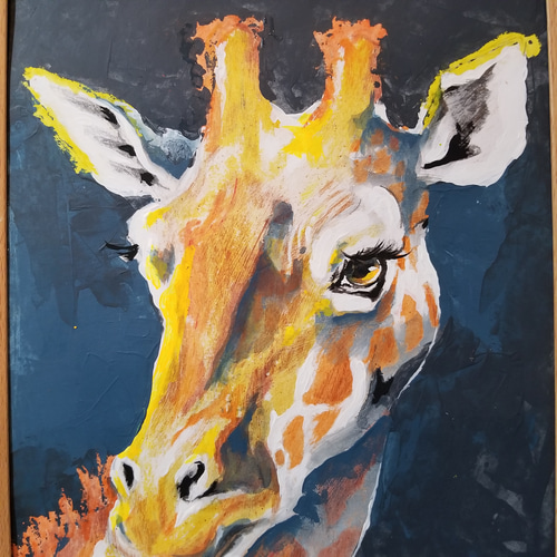 きりん 原画 絵画 インテリア 絵画 倉岡哲幸 通販｜Creema(クリーマ  