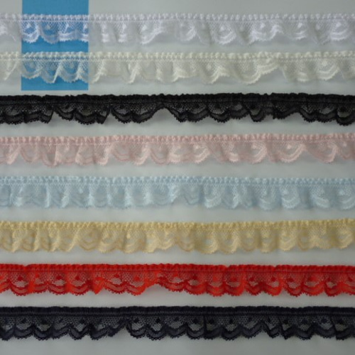 幅2㎝×1m/8色/243502/フリル/20mm/ラッセルレース/手芸 レース thread