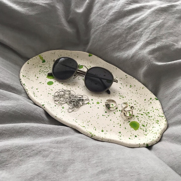 interior tray(white×green) 2枚目の画像